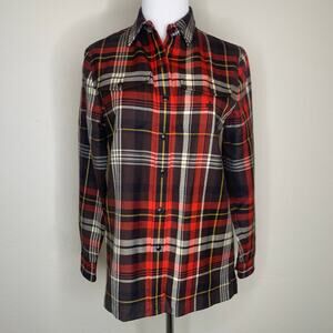 Vintage Lauren Ralph Lauren Red Plaid WoolShirt Small